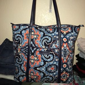 Vera Bradley Marrakesh Small Trimmed Vera Tote Bag